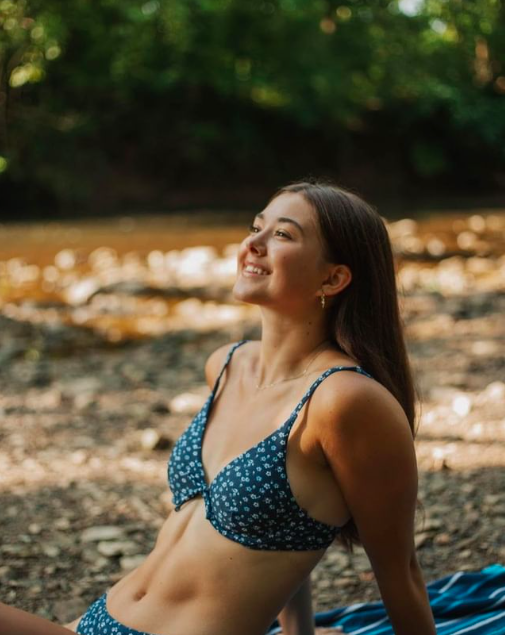 Woman modeling a bikini for the Summertime Sustainable Splash Green Voice article by Pittsburgh Earth Day