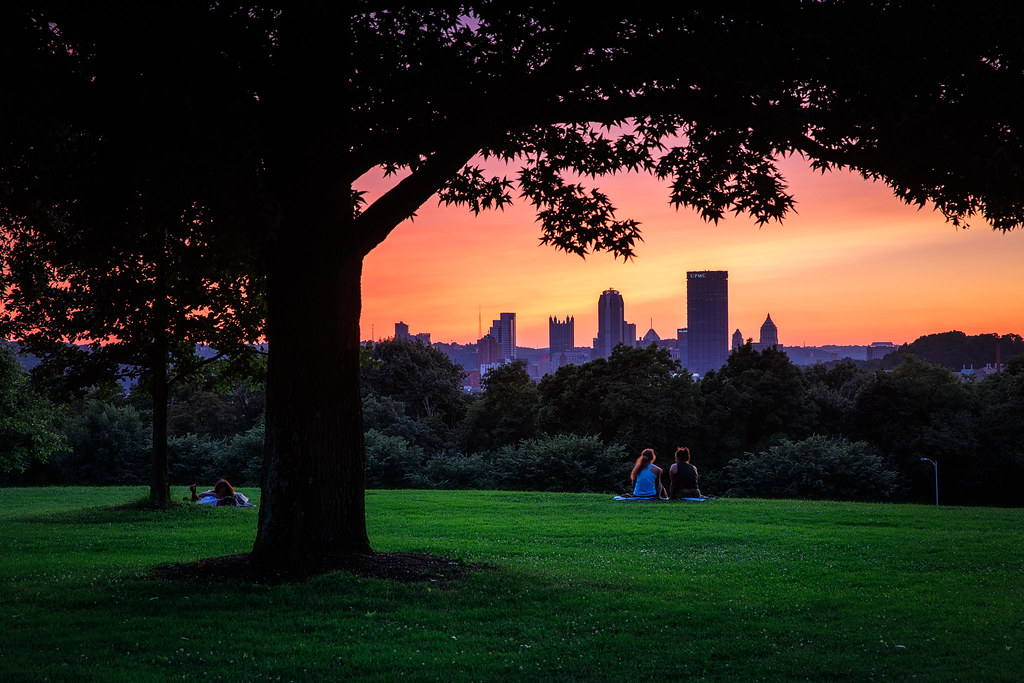 Pittsburgh skyline from Schenley Park