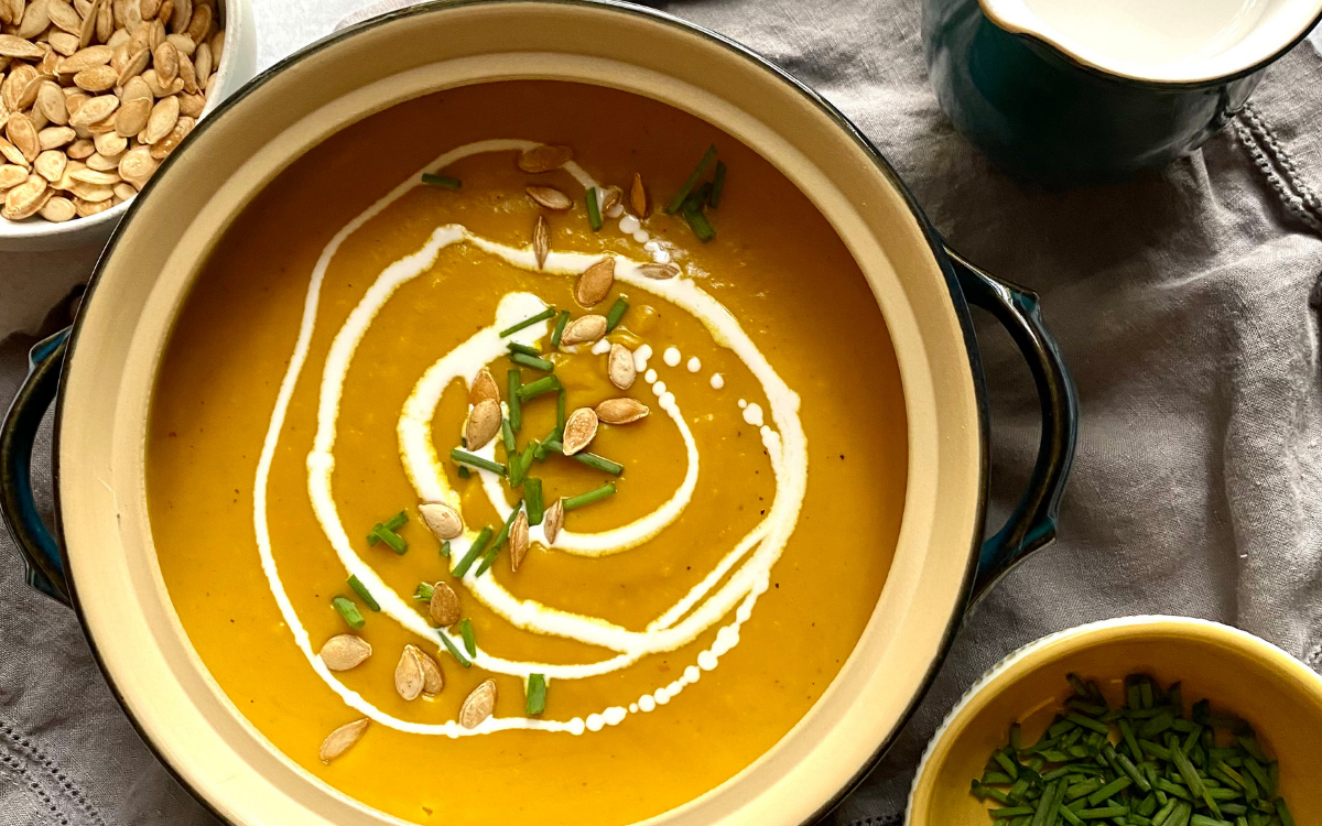 Slow Cooker Butternut Squash Soup by Liz Fetchin