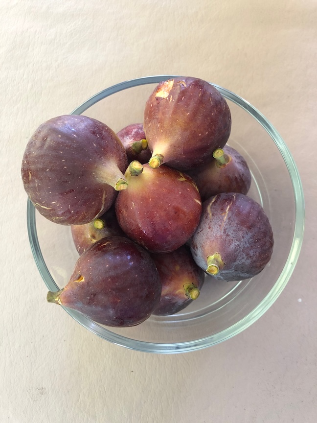 A dish of Alan’s fresh figs.