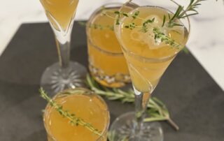 Gingery Apple Cider Mimosas