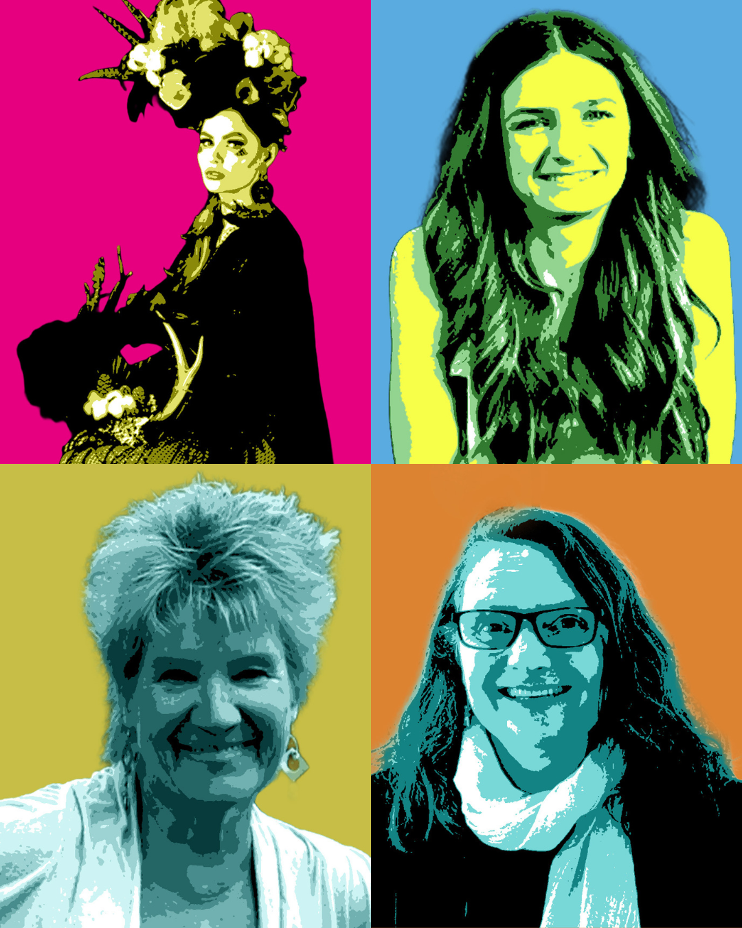 Ecolution Fashion Designers Photographed in a Grid Style