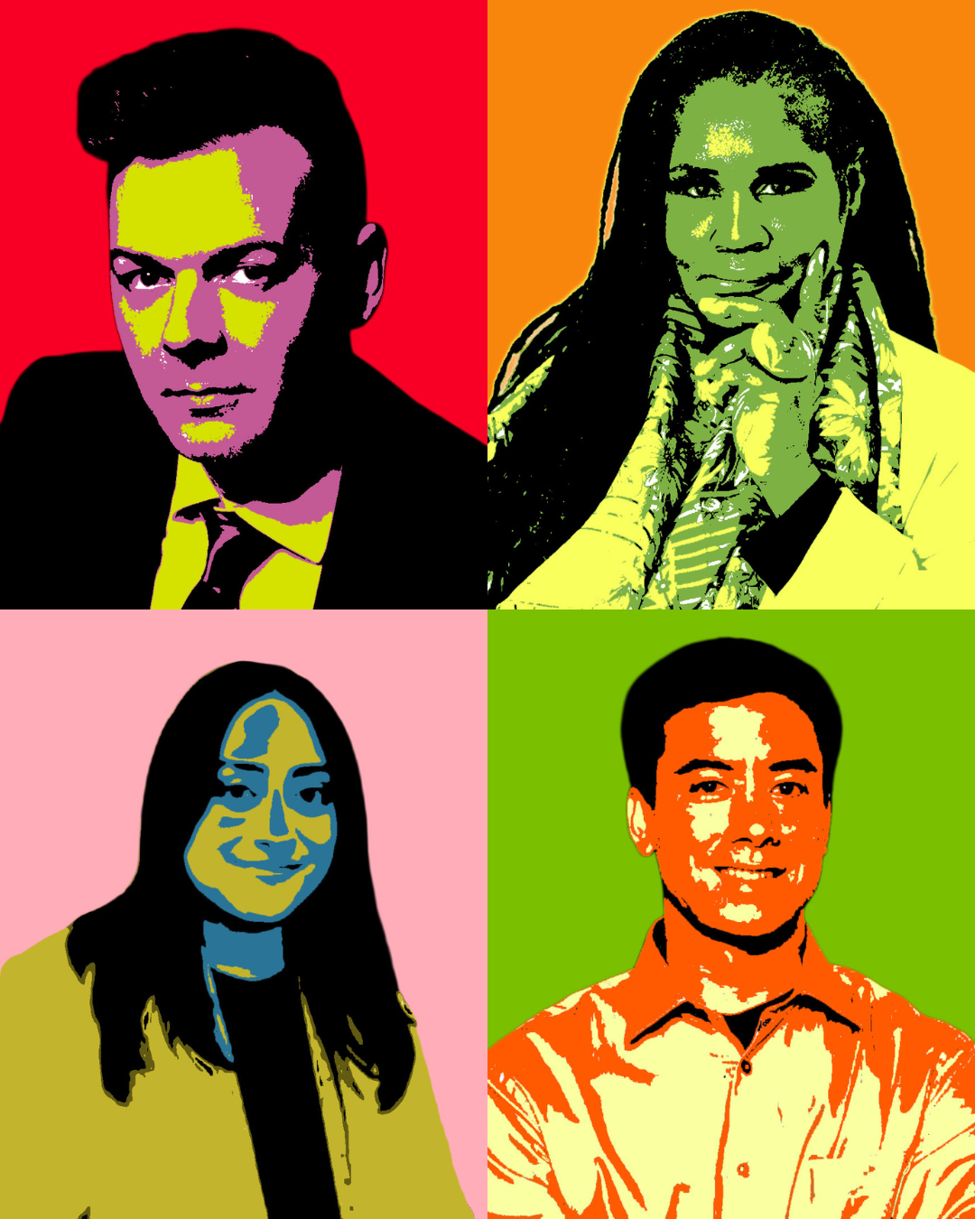 Ecolution Fashion Designers Photographed in a Grid Style